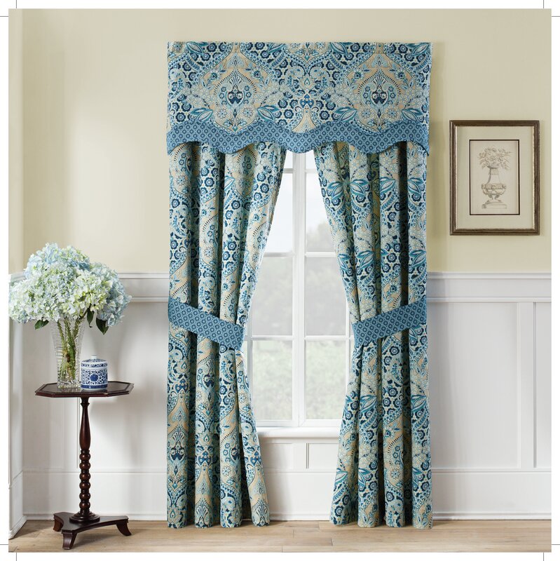 Waverly Moonlit Shadows Wave Window Curtain Valance Reviews Wayfair Ca   Moonlit Shadows Wave Window Curtain Valance 